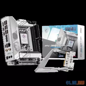 Материнская плата MSI MPG Z890I EDGE TI WIFI Z890, LGA1851, 4*DDR5, 2*PCIEx16, 1*PCIEx1, 5*M.2, 2*TypeC, 4*USB3.2Gen2, 6*USB3.2Gen1, 5*USB2.0, 4*SATA3