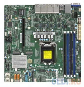 Материнская плата Supermicro MBD-X11SCM-LN8F-O Socket 1151 Intel C246 4xDDR4 1xPCI-E 16x 1xPCI-E 4x 6 mATX Retail