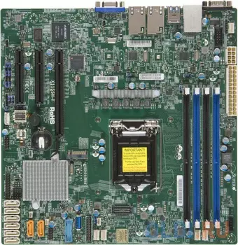 Материнская плата Supermicro MBD-X11SSH-F-B Socket 1151 C236 4xDDR4 1xPCI-E 4x 2xPCI-E 8x 8 mATX