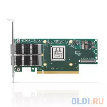 MCX653106A-ECAT ConnectX-6 VPI adapter card, 100Gb/s (HDR100, EDR IB and 100GbE), dual-port QSFP56, PCIe3.0/4.0 x16, tall bracket (480658) {20}