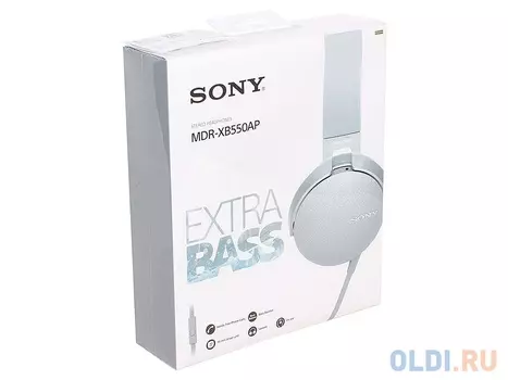 Наушники SONY MDRXB550APW.E белый