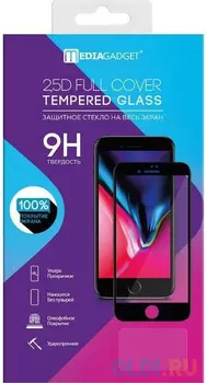 MEDIAGADGET MGFCSGA40FGBK Защитное стекло 2.5D FULL COVER GLASS для Samsung A40 (пкл,черная рамка)