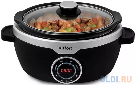 Медленноварка Kitfort KT-217 3.5л 190Вт черный