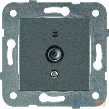 Механизм розетки PANASONIC WKTT0452-2DG-RES Karre Plus TV проходная 12dB темно-серый