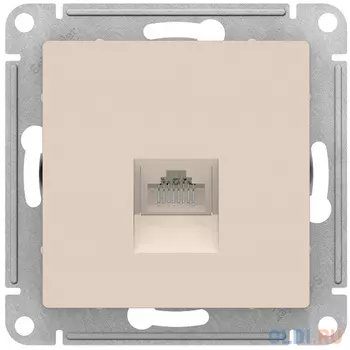Механизм розетки SCHNEIDER ELECTRIC ATN000283 компьютерной atlas design rj45 беж.