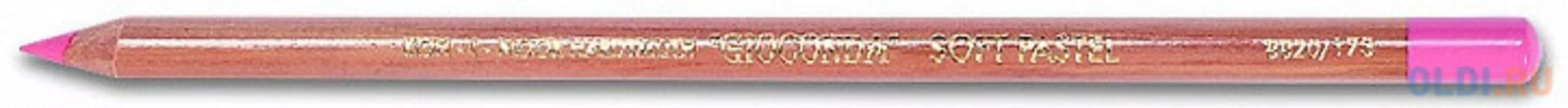 Мелок художественный в деревянном корпусе, ало-красный