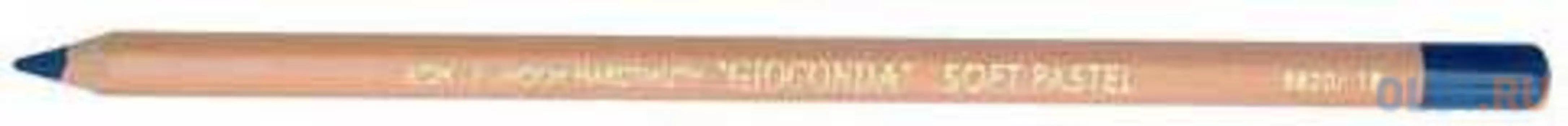 Мелок художественный в деревянном корпусе, грязно-синий