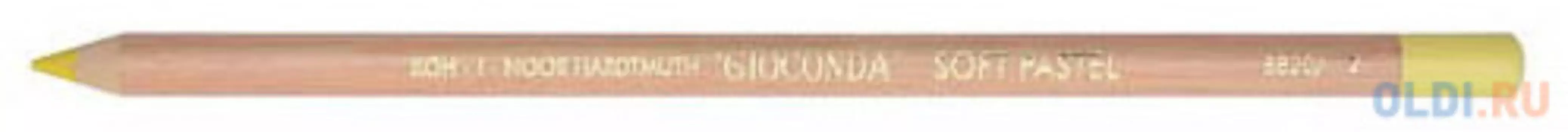 Мелок художественный в деревянном корпусе, желтый