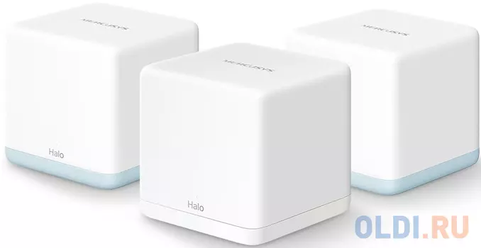 Mercusys Halo H32G(3-pack) Mesh Wi-Fi система AC1200, до 300 Мбит/с на 2,4 ГГц + до 867 Мбит/с на 5 ГГц, комплект 3 шт