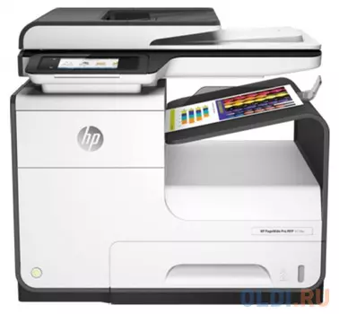 МФУ HP PageWide 477dw  принтер/ сканер/ копир/факс, A4, 40стр/мин (Офисный режим:До 55 стр./мин), дуплекс, ADF, 768Мб, USB, LAN, WiFi