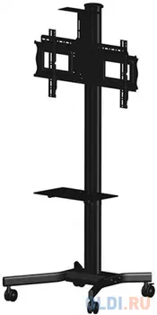 [MH63VC] Мобильная стойка для видеоконференций Wize MH63VC для дисплеев 37 63+, высота 183 см,верт. регулировка полки, кабельн. канал, наклон+15/-5°,