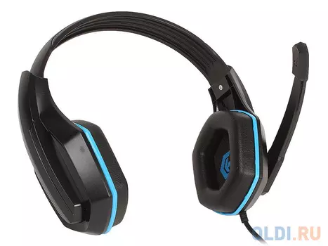 Гарнитура стерео Gembird MHS-G10 Survarium, Black+blue (рег громкости, каб 2.5м)