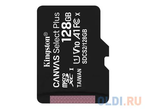 Карта памяти microSDXC 128Gb Kingston Canvas Select Plus microSDXC 128GB