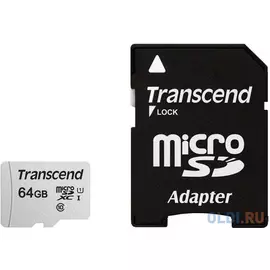 Карта памяти microSDXC 64Gb Transcend TS64GUSD300S-A