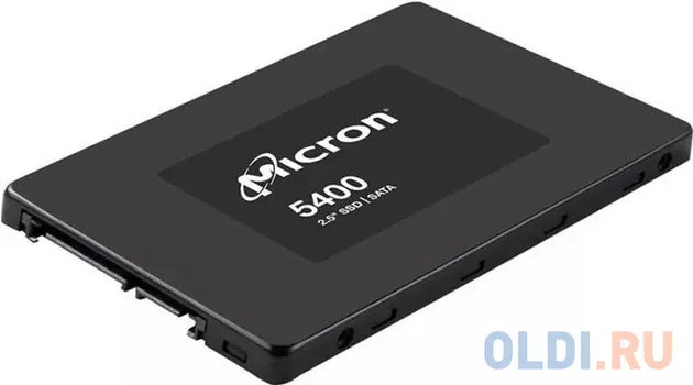 Micron SSD 5400 PRO, 480GB, 2.5" 7mm, SATA3, 3D TLC, R/W 540/520MB/s, IOPs 95 000/37 000, TBW 1324, DWPD 1.5 (12 мес.)
