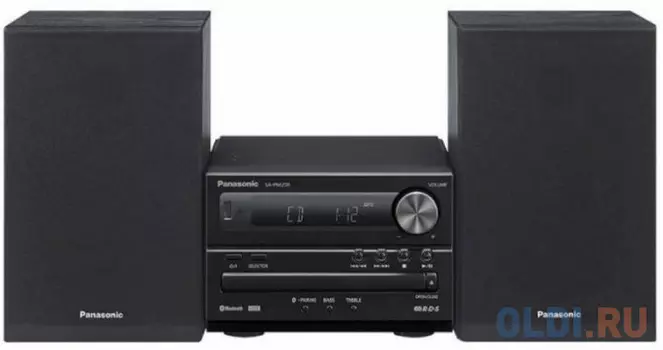 Микросистема Panasonic SC-PM250EE-K черный 20Вт/CD/CDRW/FM/USB/BT
