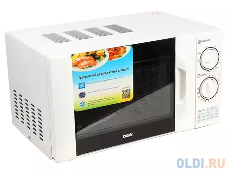 Микроволновая печь BBK 20MWG-743M/W, гриль, 20л, мех. управ, 700Вт, белый