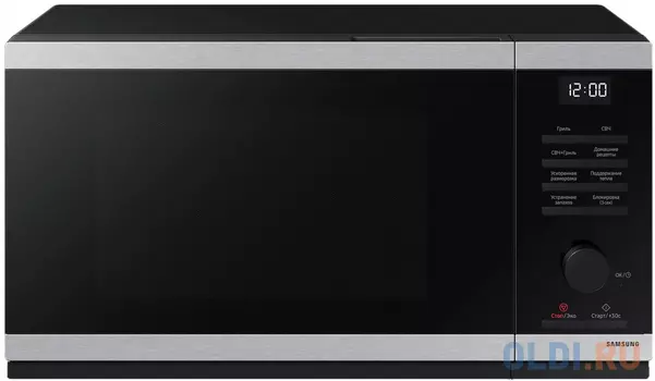 Микроволновая Печь Samsung MG23DG4524ATBW 23л. 800Вт нержавеющая сталь/черный