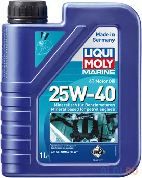 Минеральное моторное масло LiquiMoly Marine 4T Motor Oil 25W40 1 л 25026