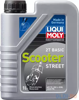 Минеральное моторное масло LiquiMoly Motorbike 2T Basic Scooter Street 1 л 8068
