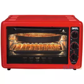 Мини-печь Akel AF-730 красный