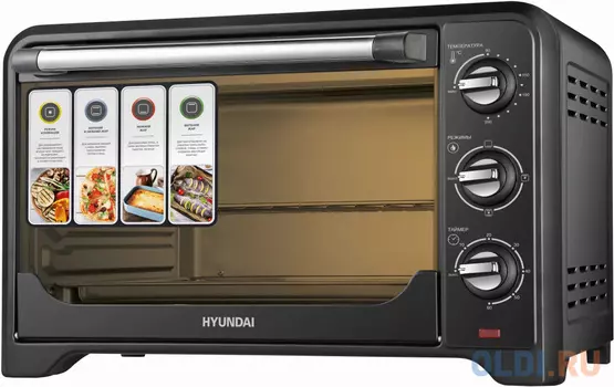 Мини-печь Hyundai MIO-HY092 35л. 1600Вт черный