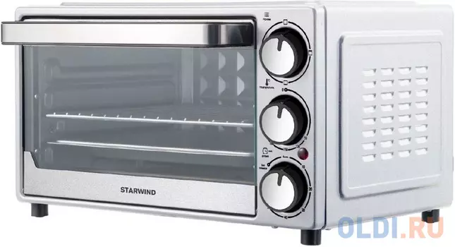 Мини-печь Starwind SMO2002 18л. 1300Вт серебристый
