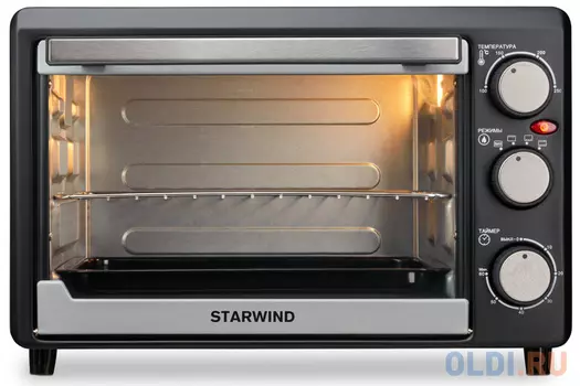 Мини-печь StarWind SMO2044 серебристый