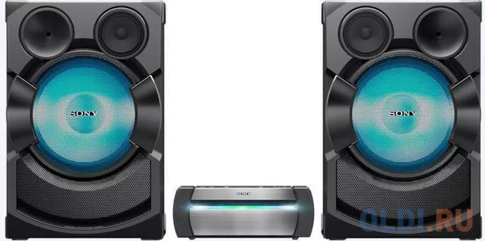 Минисистема Sony SHAKE-X70 черный CD CDRW DVD DVDRW BR FM USB BT