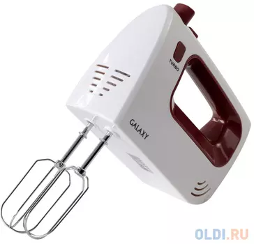 Миксер ручной GALAXY GL2215 300 Вт белый бордовый