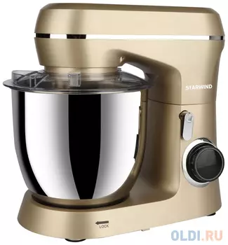 Миксер планетарный Starwind SPM6163 1300Вт золотистый