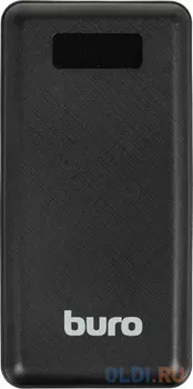 Мобильный аккумулятор Buro BPF30D 30000mAh 3A QC PD 22.5W черный (BPF30D22PBK)