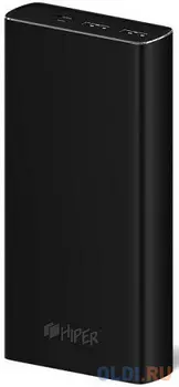 Мобильный аккумулятор Hiper MPX20000 Li-Pol 20000mAh 3A+3A+2.4A черный 2xUSB