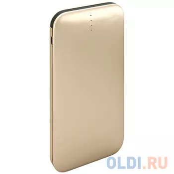 Мобильный аккумулятор Redline B8000 Li-Pol 8000mAh 2.4A золотистый 1xUSB (чехол в комплекте)