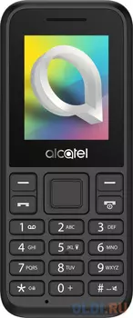 Мобильный телефон Alcatel 1068D черный моноблок 2Sim 1.8" 128x160 Nucleus 0.08Mpix GSM900/1800 GSM1900 MP3 FM microSD max32Gb