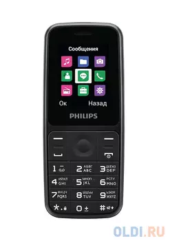 Мобильный телефон Philips E125 черный 1.77"