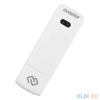 Модем 3G/4G Digma Dongle USB Wi-Fi Firewall +Router внешний белый