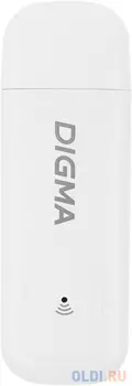 Модем 3G/4G Digma Dongle WiFi DW1960 USB Wi-Fi Firewall +Router внешний белый