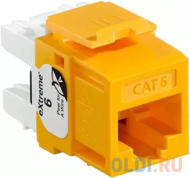 Модуль Brand-Rex 61110-RY6 информационный KeystoneRJ45 кат.6 UTP желт. (упак.:1шт)