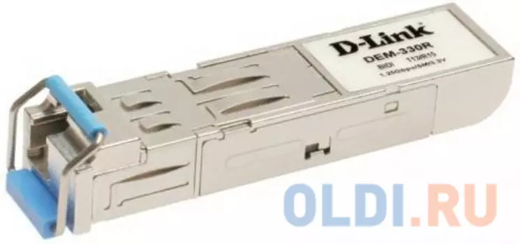 Модуль D-Link DEM-331R/D1A WDM SFP-трансивер с 1 портом 1000BASE-BX-U (Tx:1310 нм, Rx:1550 нм) для одномодового оптического кабеля (до 20/40 км)