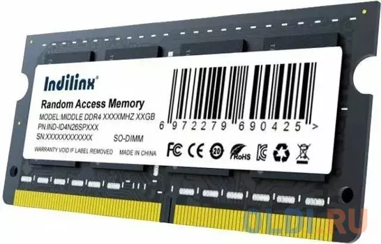 Оперативная память для ноутбука Indillinx IND-ID4N26SP16X SO-DIMM 16Gb DDR4 2666 MHz IND-ID4N26SP16X