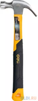 Молоток-гвоздодер Deli DL5001 250 гр Фибергласовая рукоять.