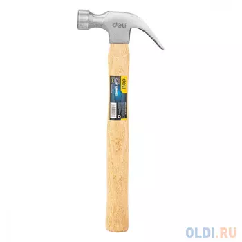Молоток-гвоздодер Deli DL5250 500 гр Технические характеристики: 500 г. Длина: 330 мм. Деревянная рукоять.