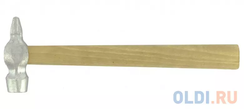 Молоток слесарный, 200 г, круглый боек, деревянная рукоятка// Россия