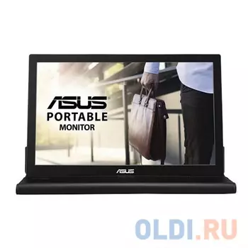 Монитор 15.6" ASUS MB169B+ Dark Grey IPS, 1920x1080, 14ms, 250 cd/m2, 600:1, USB