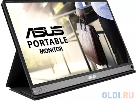 Монитор 15.6" ASUS MB16AP Silver+Black IPS, 1920x1080, 5ms, 220 cd/m2, 800:1, USB-C