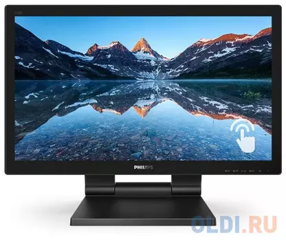 Монитор 22" Philips 222B9T/00 черный TN 1920x1080 250 cd/m^2 1 ms DVI HDMI DisplayPort VGA Аудио USB