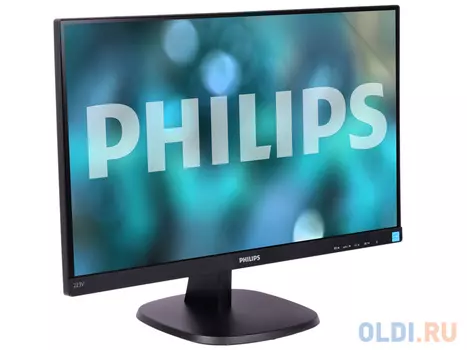 Монитор 21.5" Philips 223V7QSB/62(10) Black IPS, 1920x1080, 5ms, 250 cd/m2, 1000:1 (DCR 10M:1), D-Sub, vesa