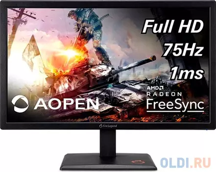 Монитор 22" AOpen 22MH1QSbipx черный TN 1920x1080 250 cd/m^2 1 ms HDMI DisplayPort UM.WM1EE.S01