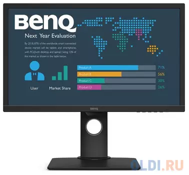 Монитор 24" BENQ BL2483T черный TN 1920x1080 250 cd/m^2 1 ms VGA DVI HDMI Аудио 9H.LHYLB.QBE